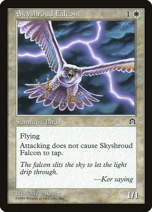 Skyshroud Falcon Card Front