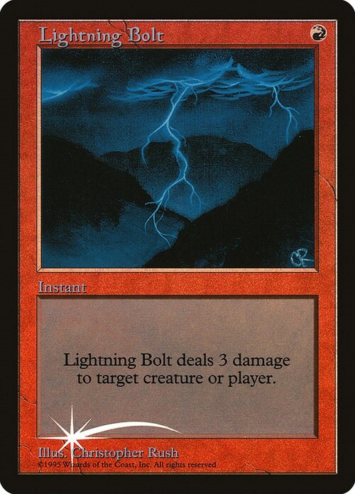 Lightning Bolt Card Front