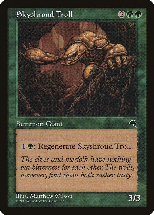 Skyshroud Troll Card Front