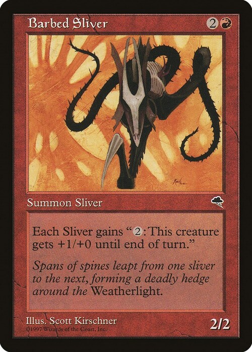 Barbed Sliver Card Front