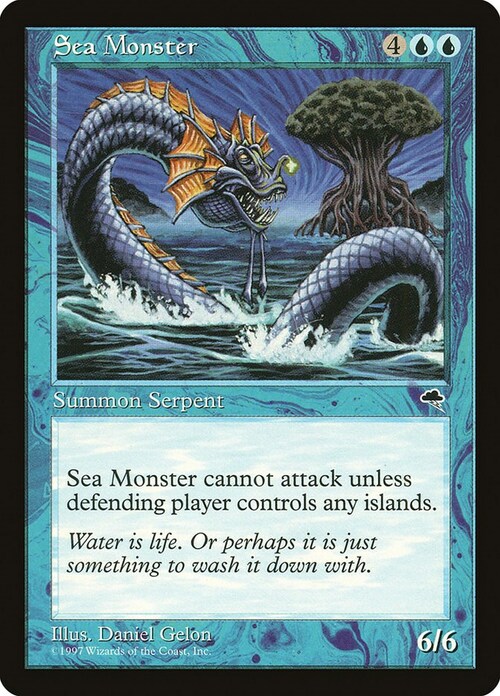 Sea Monster Card Front