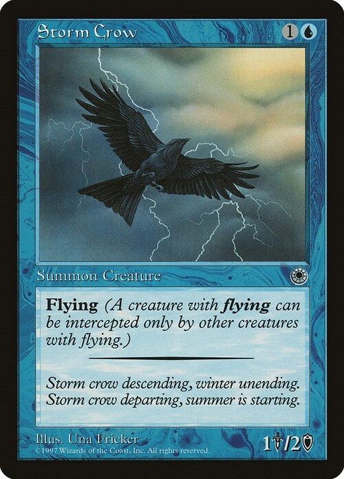 Storm Crow Card Front