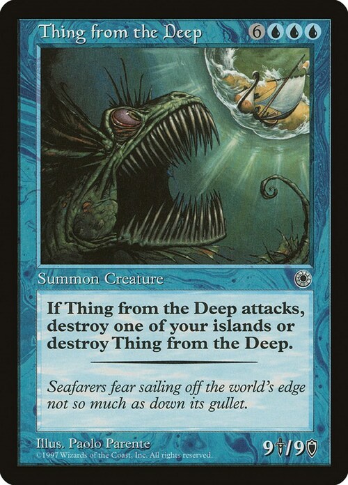 Thing from the Deep Card Front