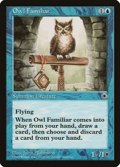 Owl Familiar Card Front