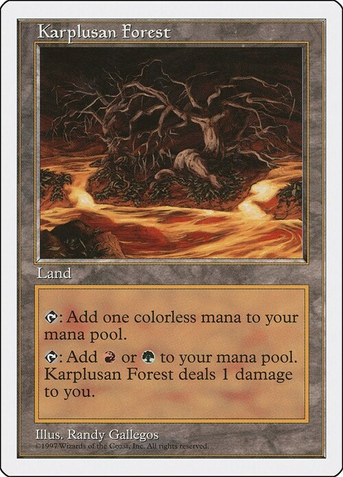 Karplusan Forest Card Front