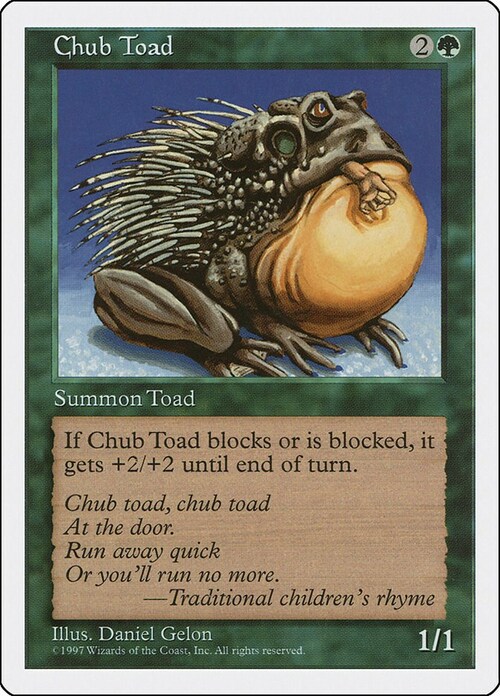 Chub Toad Card Front