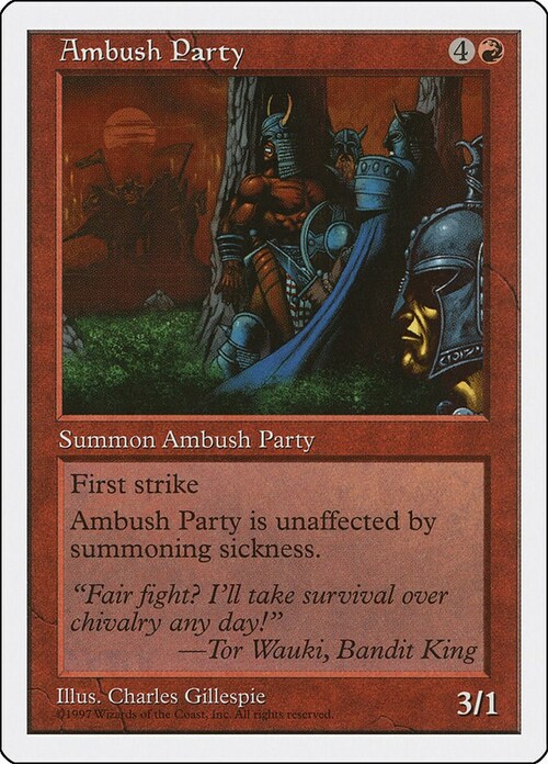 Ambush Party Card Front