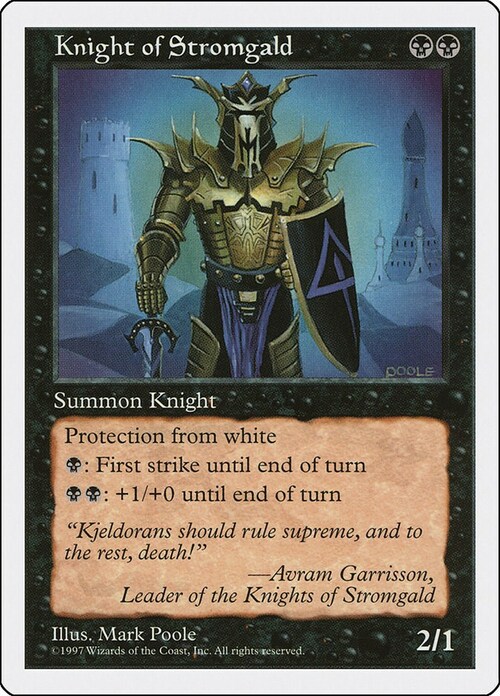 Knight of Stromgald Card Front