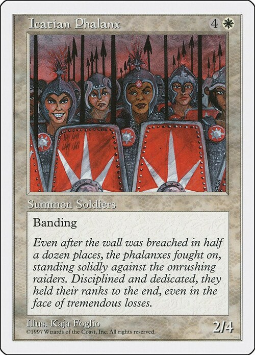 Icatian Phalanx Card Front