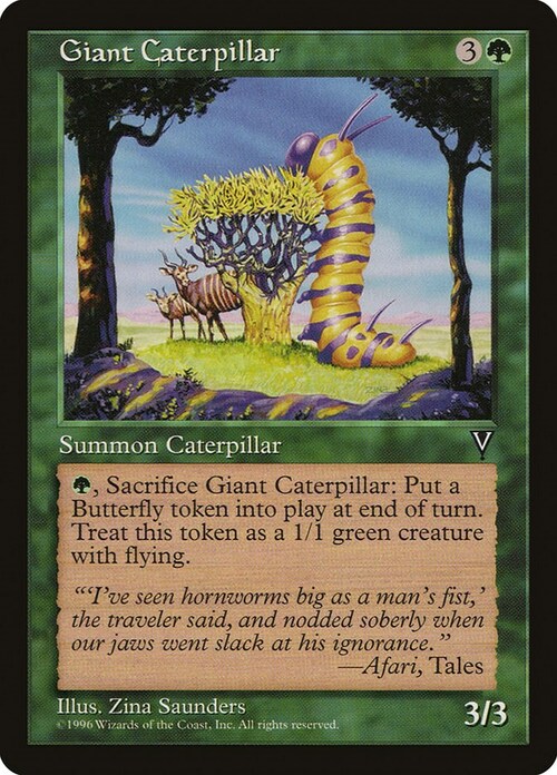 Giant Caterpillar Card Front