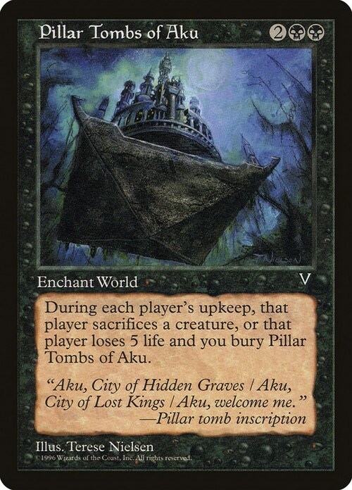 Pillar Tombs of Aku Card Front