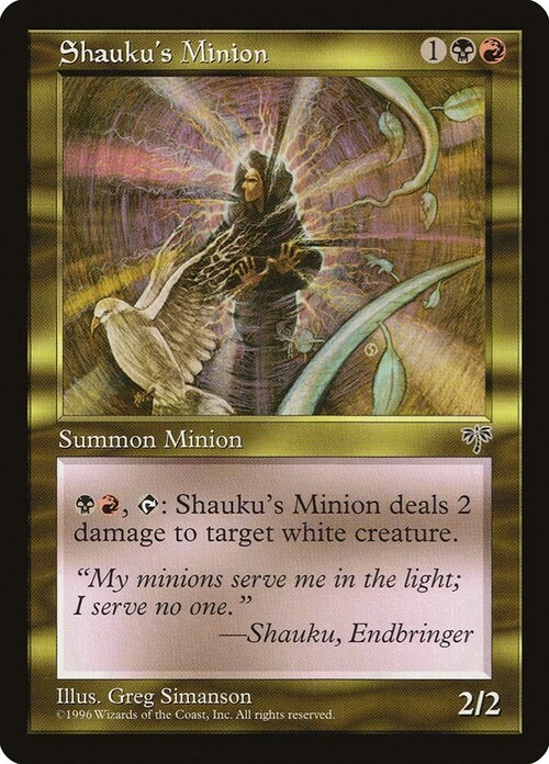 Shauku's Minion Card Front