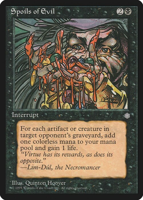 Spoils of Evil Card Front