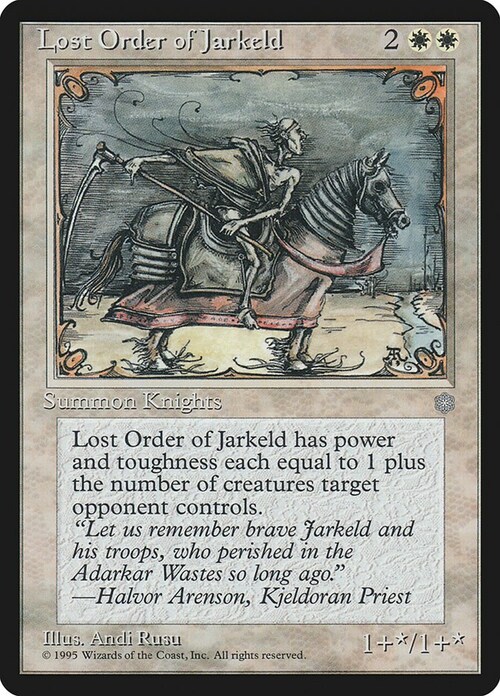 Lost Order of Jarkeld Card Front