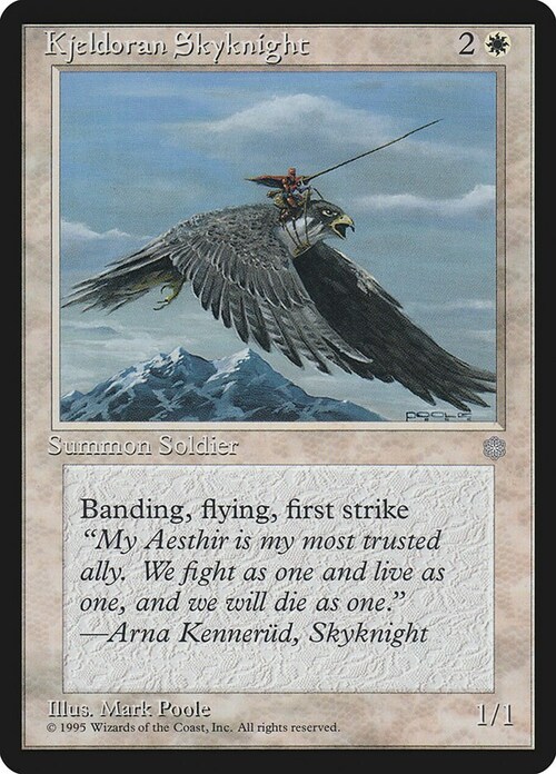 Kjeldoran Skyknight Card Front