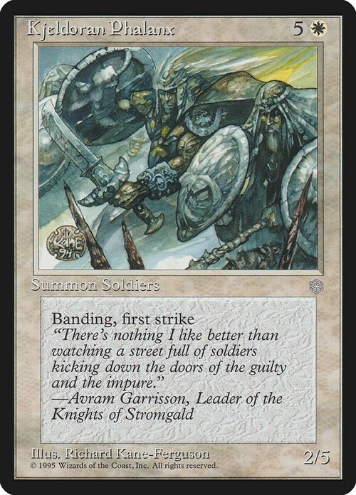 Kjeldoran Phalanx Card Front