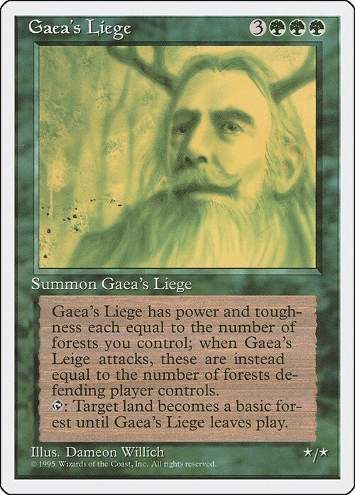 Gaea's Liege Card Front