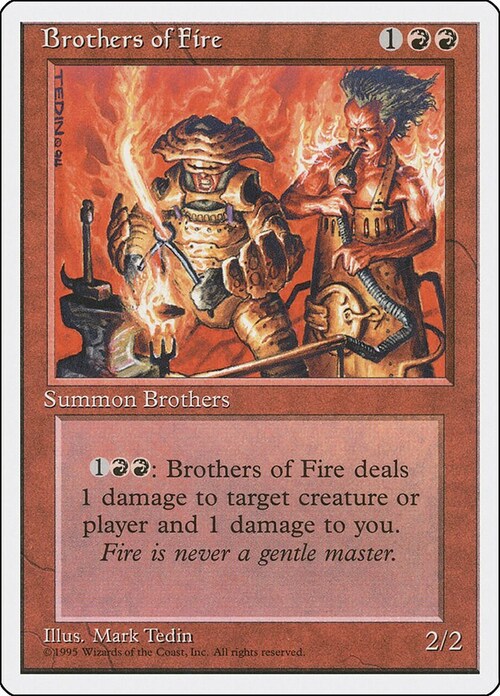 Brothers of Fire Card Front