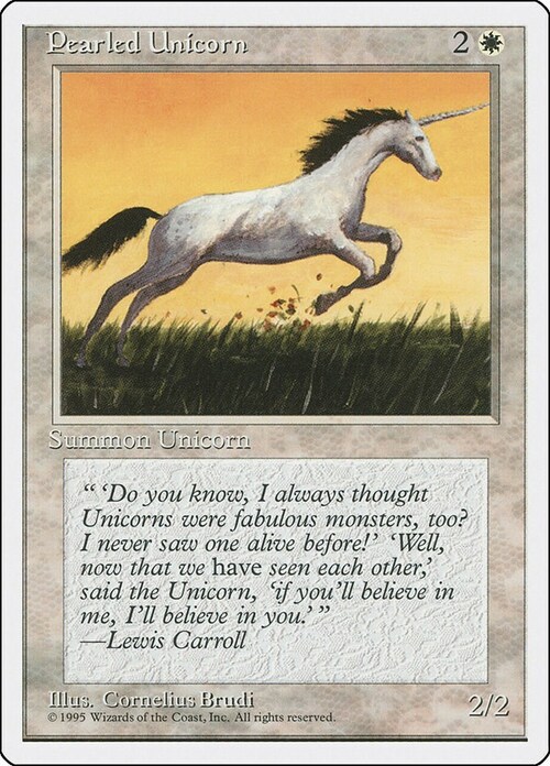 Pearled Unicorn Card Front