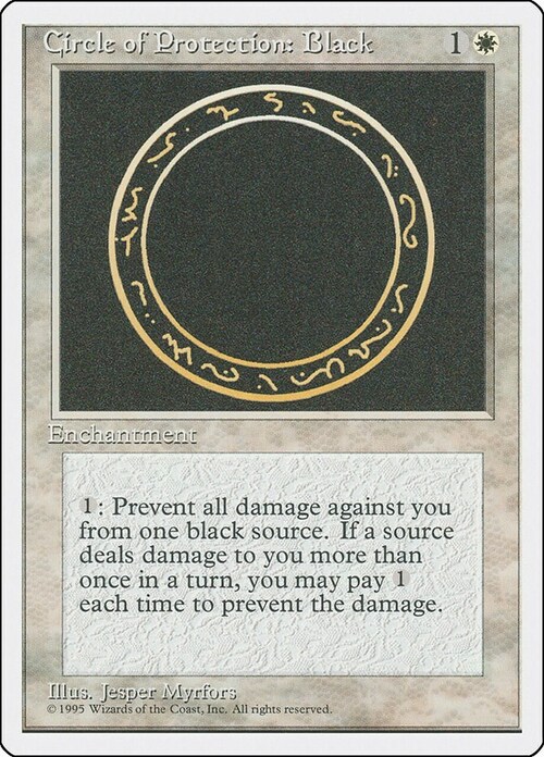 Circle of Protection: Black Card Front