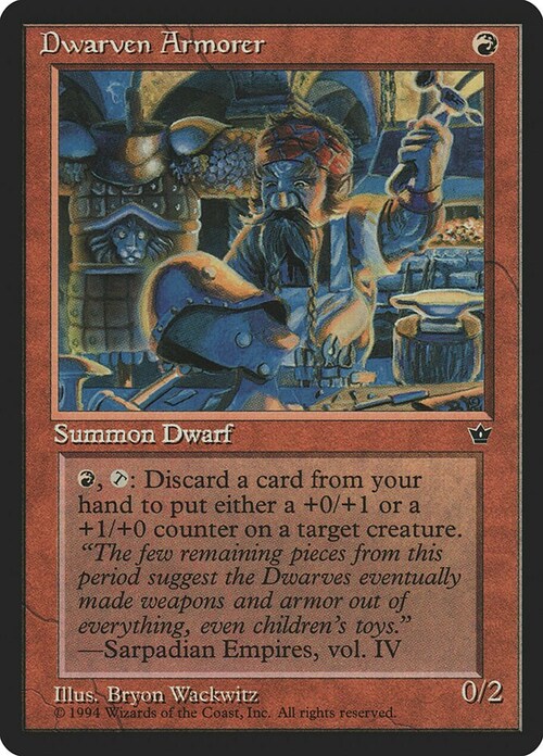 Dwarven Armorer Card Front