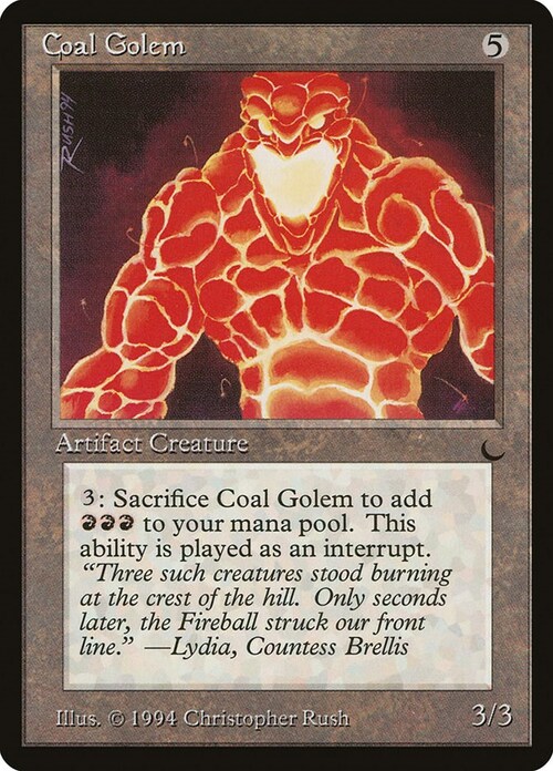 Coal Golem Card Front