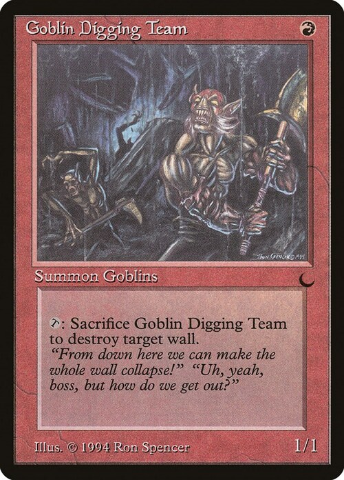 Goblin Digging Team Card Front