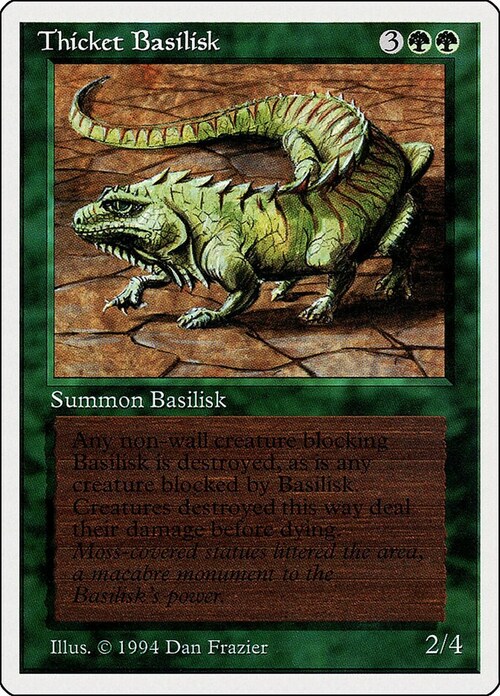 Thicket Basilisk Card Front