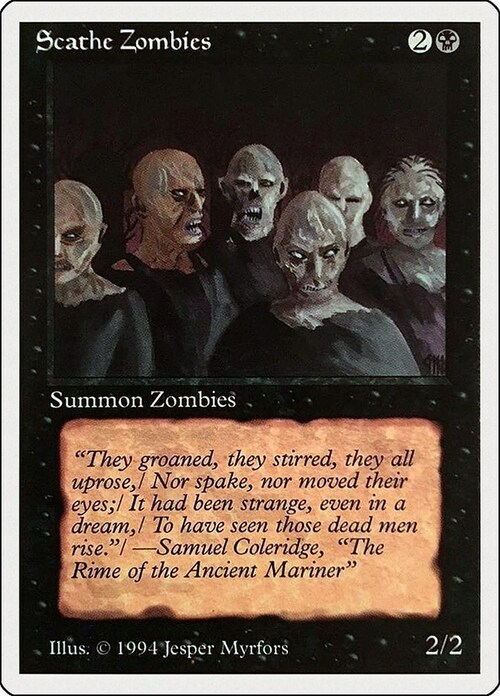 Scathe Zombies Card Front