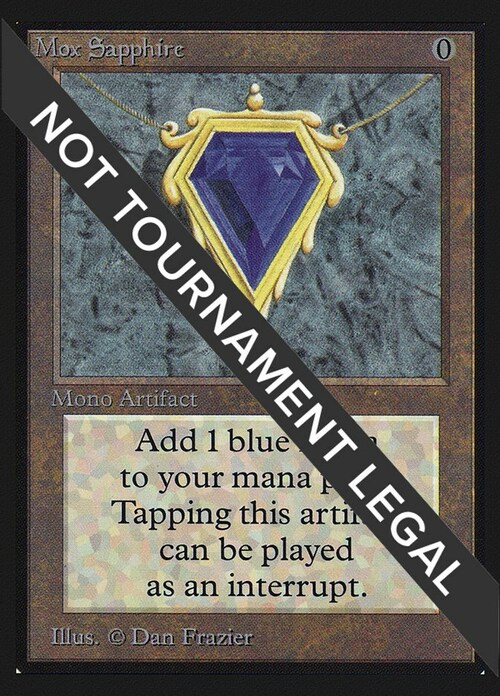 Mox Sapphire Card Front