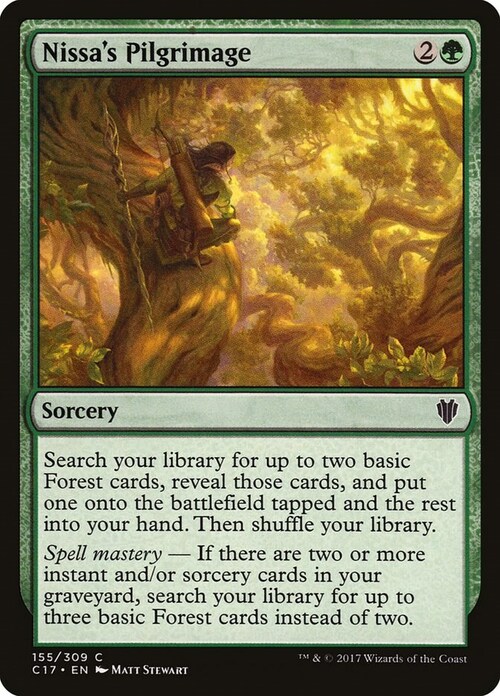 Nissa's Pilgrimage Card Front