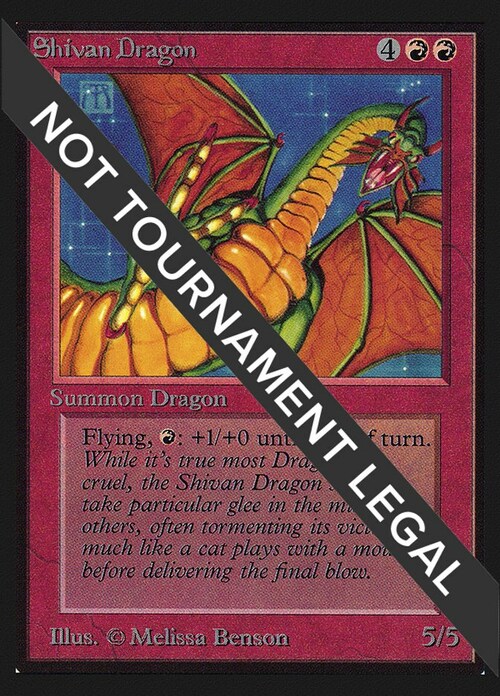 Shivan Dragon Card Front