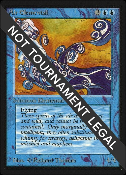 Air Elemental Card Front