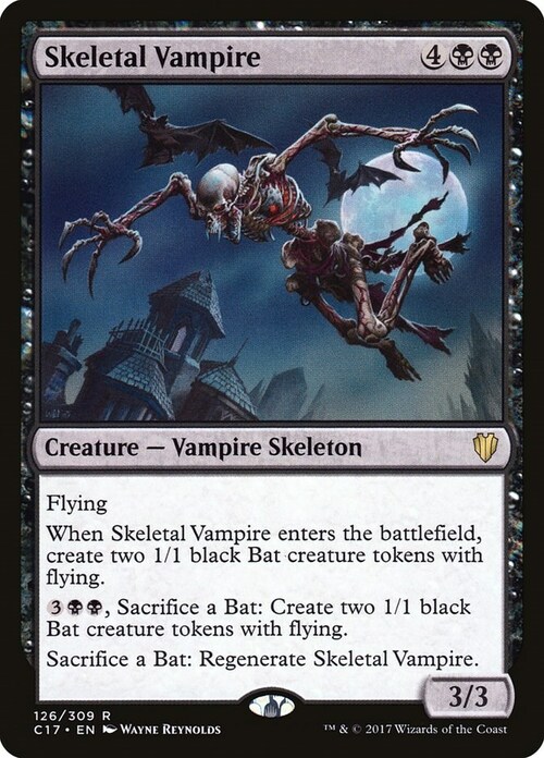 Skeletal Vampire Card Front