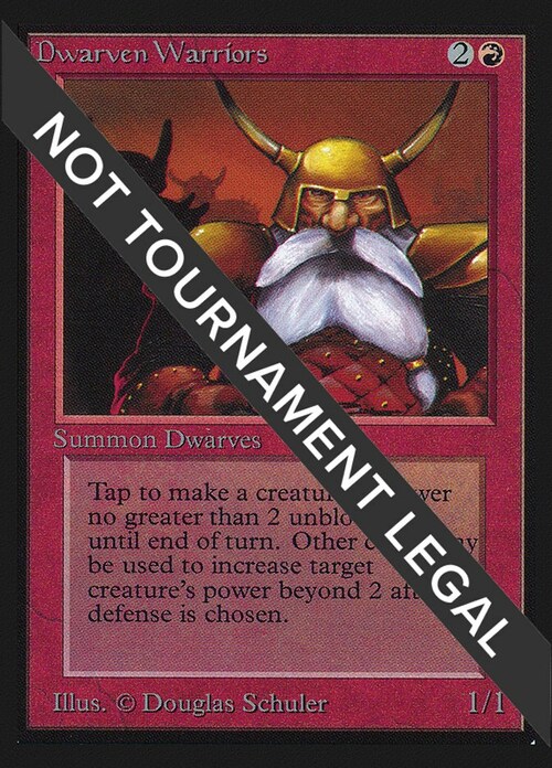 Dwarven Warriors Card Front