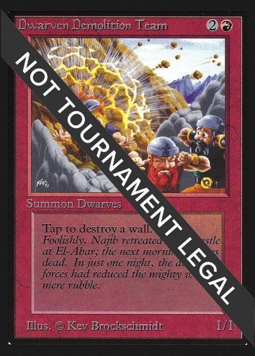 Dwarven Demolition Team Card Front