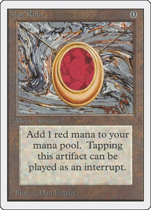 Mox Ruby Card Front