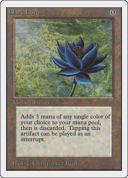 Black Lotus Card Front