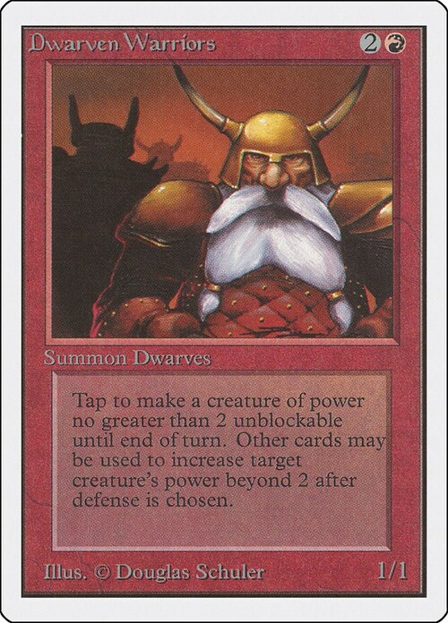 Dwarven Warriors Card Front