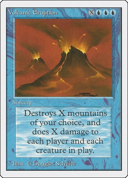 Volcanic Eruption Card Front