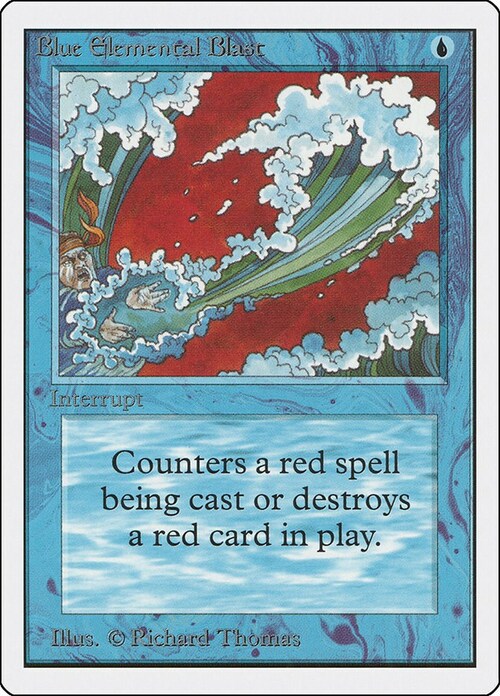 Blue Elemental Blast Card Front