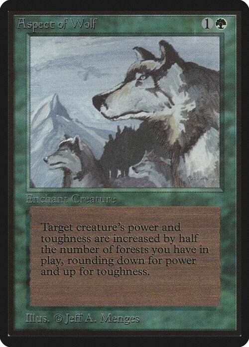 Aspect of Wolf Card Front