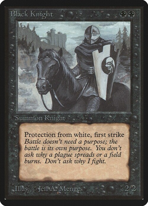 Black Knight Card Front