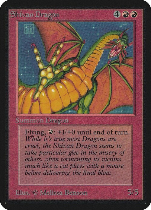 Shivan Dragon Card Front