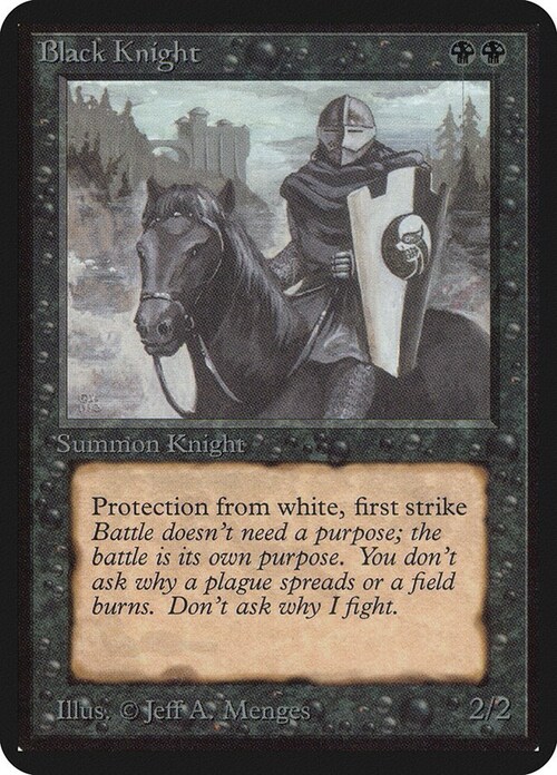 Black Knight Card Front