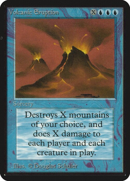 Volcanic Eruption Card Front