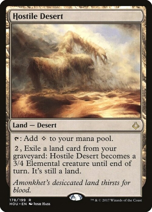 Hostile Desert Card Front