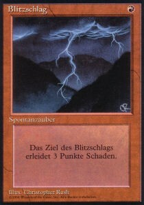 Lightning Bolt Card Front