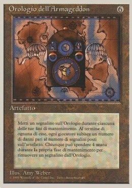 Armageddon Clock Card Front