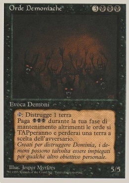 Demonic Hordes Card Front